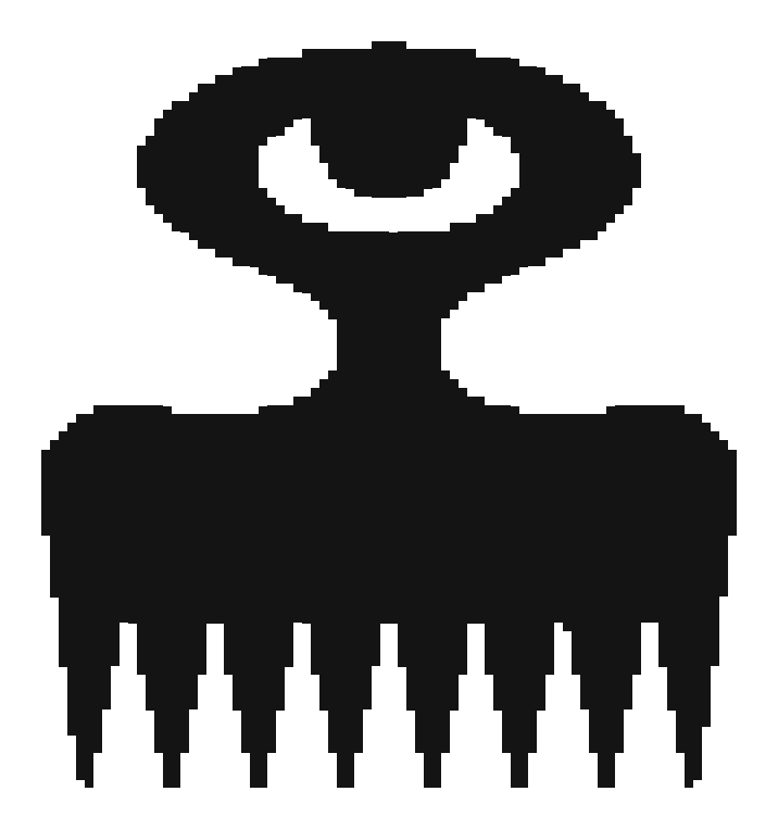 Duafe Adinkra symbol — wooden comb